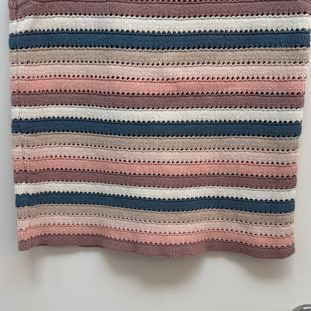 Design 365 Women's Striped Tank Top - Pink and Blue - Picture 5 of 6